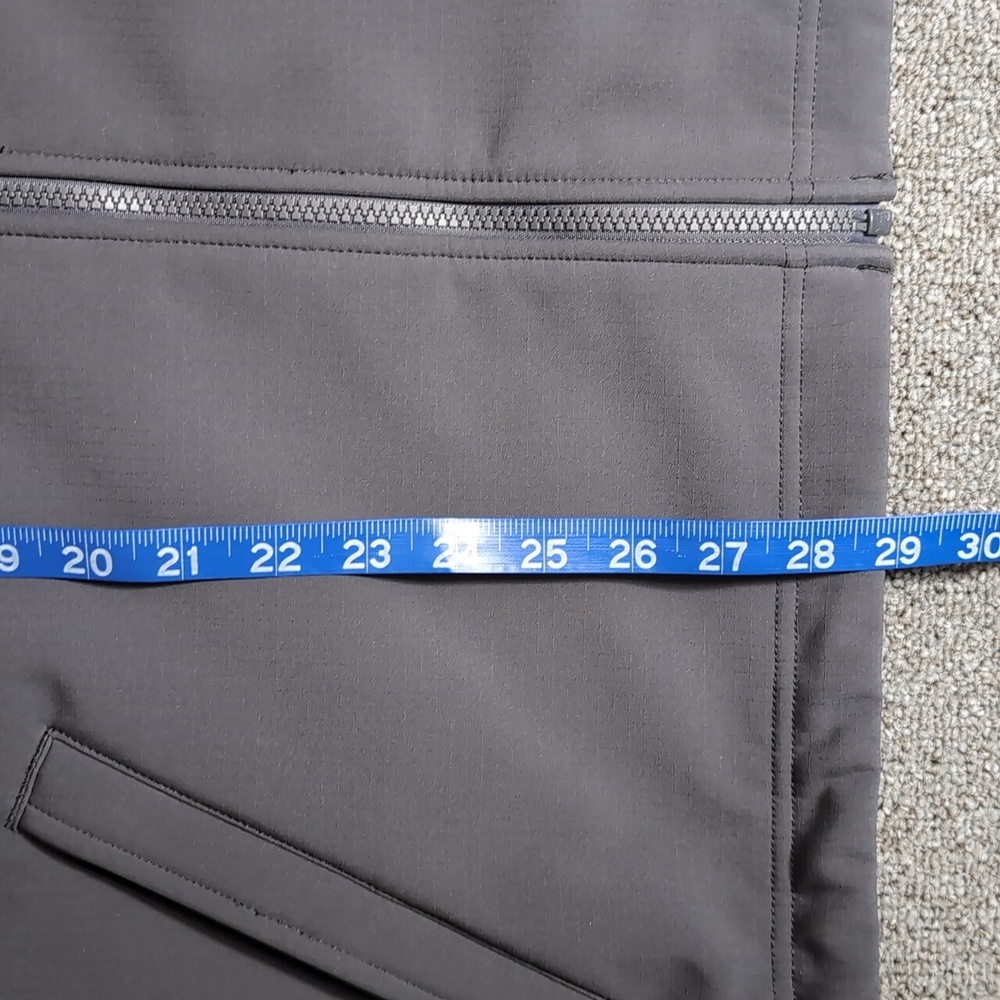 L.L. Bean Windproof Soft Shell Jacket Size Large In Alloy Gray Fleece Lined - Picture 12 of 13